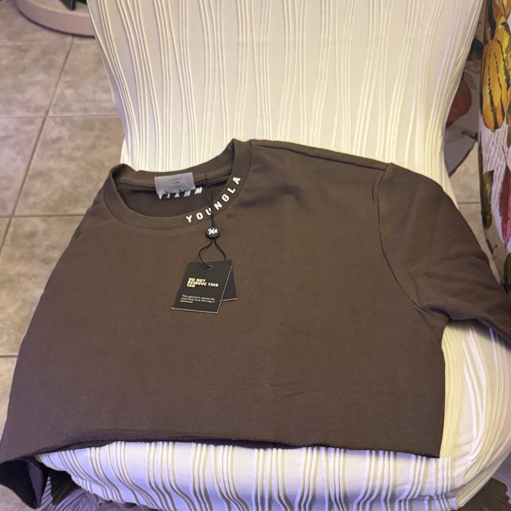 YoungLA Brown Crop Top
